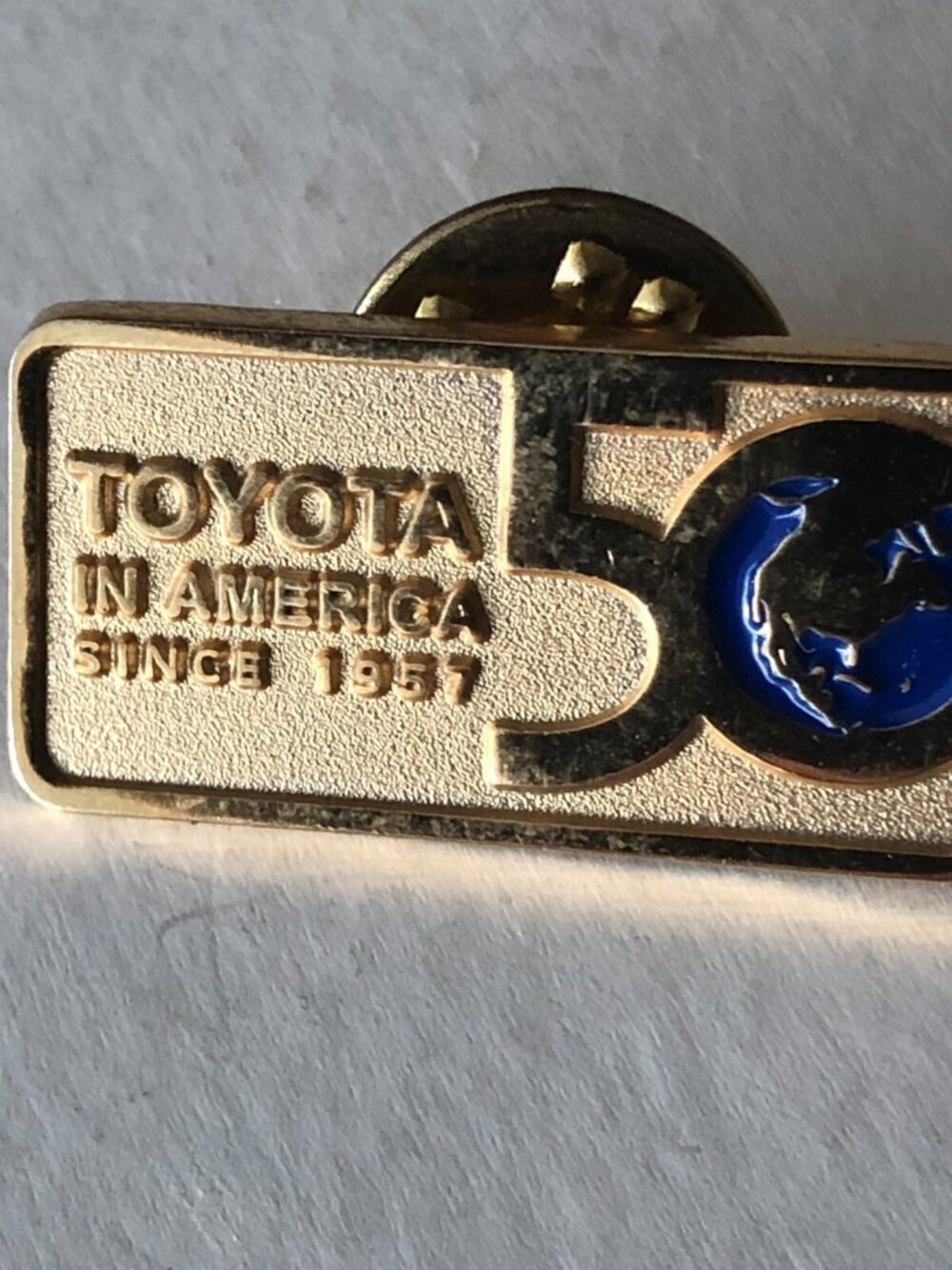 Rare TOYOTA 50th Anniversary In USA Since 1957 Pin RARE